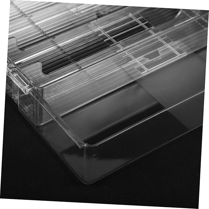 Expandable Cutlery Tray Dividers Acrylic Organizer for Silverware Storage Kitchen Medium Compartment Holder for Forks Spoons and Utensils