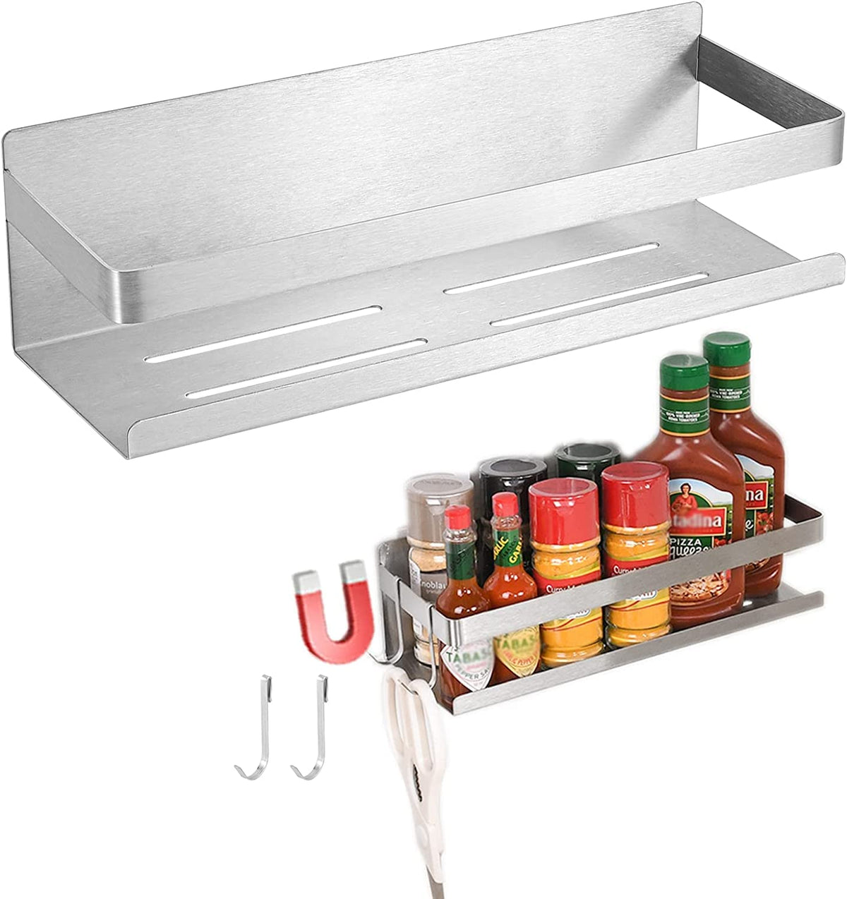 Magnetic Spice Rack for Refrigerator Spice Organizer - Image 1