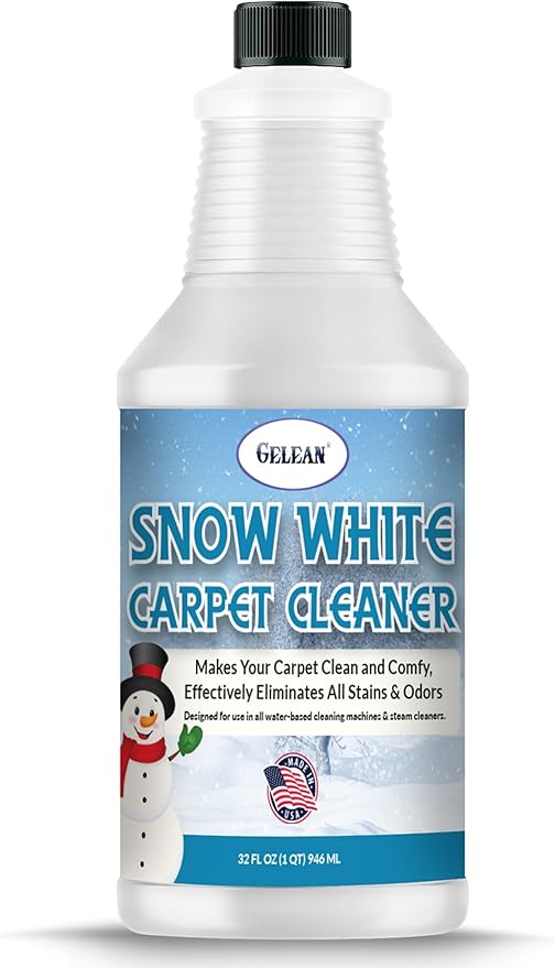 Carpet Cleaner Shampoo - MADE IN USA - Concentrate Carpet Cleaner & Deodorizer - Pet Stain And Odor Remover - Rug Extracting Shampoo, Upholstery, and Machine Use - Fresh Scent (32 Fl oz)