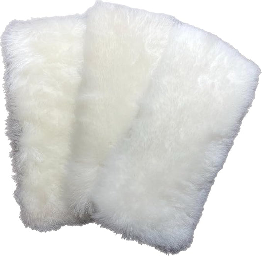 Genuine Lambwool 9" Flat Mop, 3 Refill Pads ONLY, Hardwood, Laminate, Tile & Ceramic Floors, Wet & Dry Use