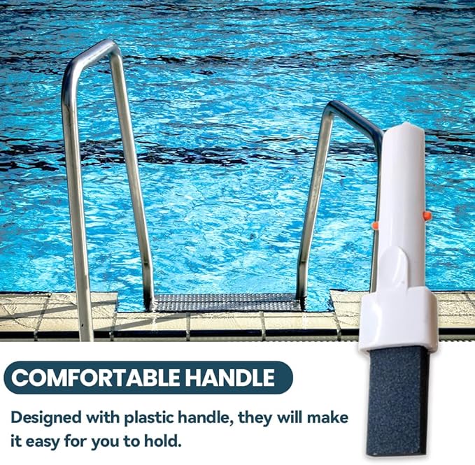 3pack Pool Pumice Stone for Cleaning, Remover Pool Cleaning Tools with Handle to Remove Erase Rust Stain, Pumice Sticks for Toilet Bowl Ring Swimming-Pool Tile Calcium Tub(Size:3pack)