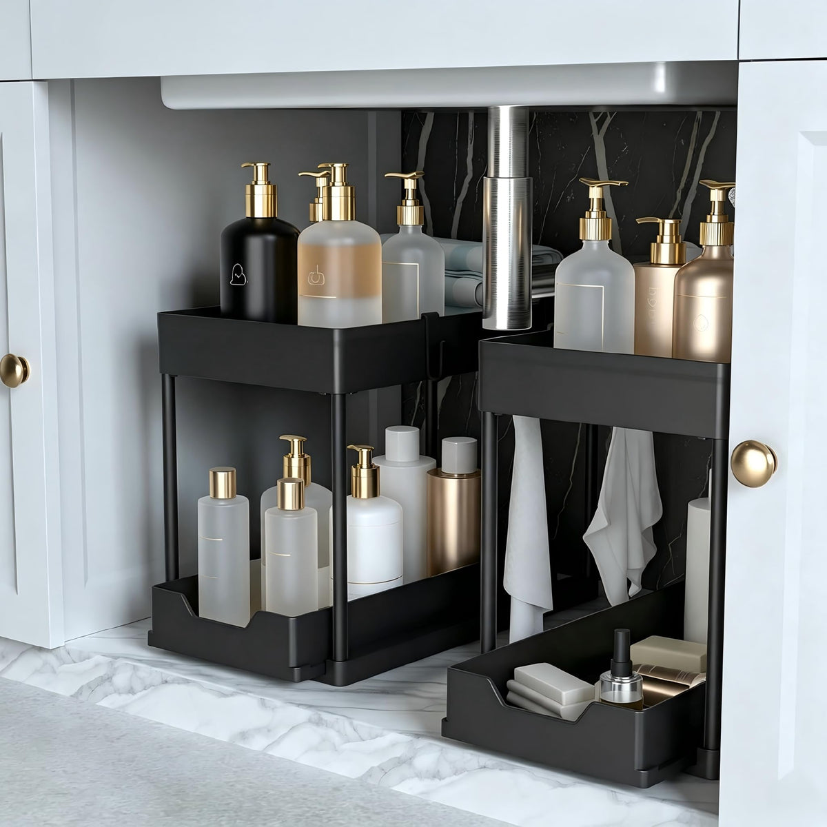 Under Sink Organizer 2 Pack,2 Tier Slide Out Storage | All Products - Image 1