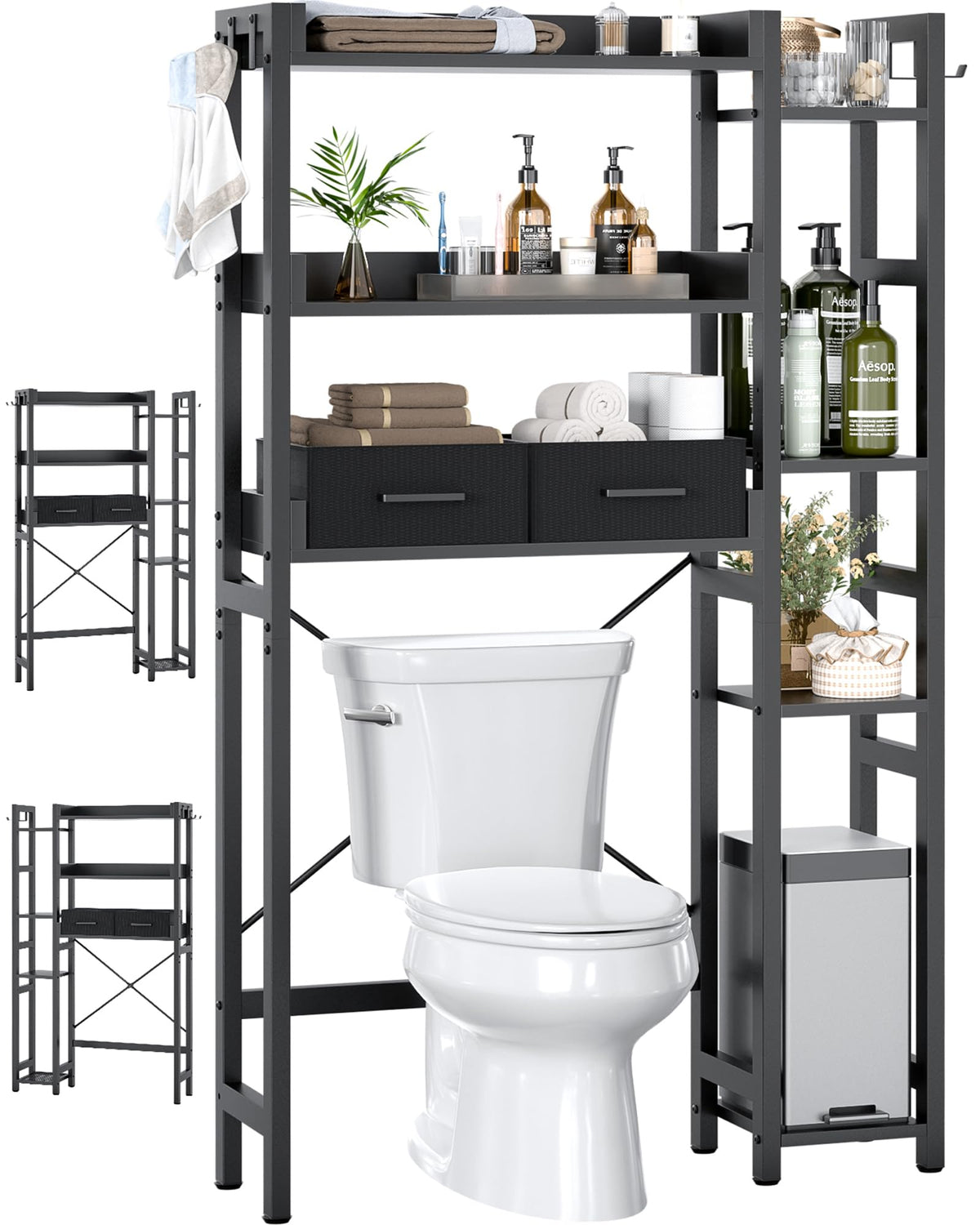 Besiost Over The Toilet Storage, 7 Tier Bathroom Organizer - Image 1