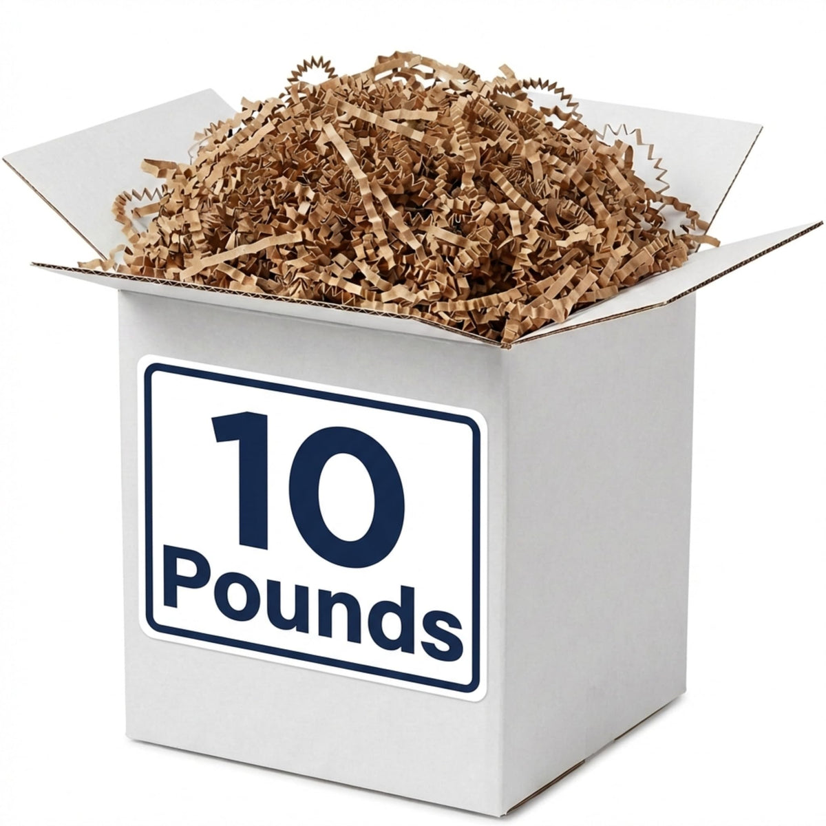 BOX USA Kraft Crinkle Paper Filler (10lb) - Shredded Paper - Image 1