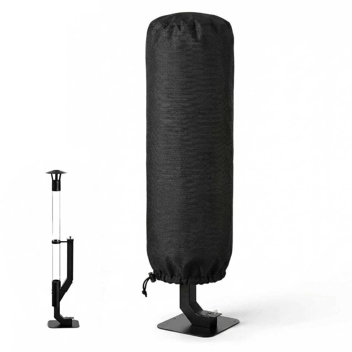 Deosk 15"D X 60"H Outdoor Fire Pit Cover Waterproof Windproof - Image 1