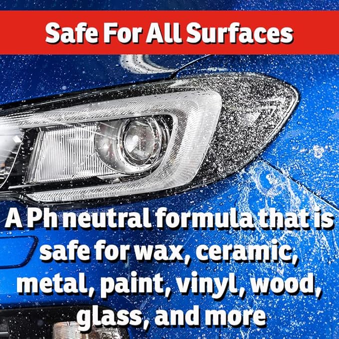 IMUSTGARDEN Salt & Brine Remover Concentrate: Safely Removes Salt and Brine from Vehicles and Marine Equipment – 32oz Hose-End Sprayer