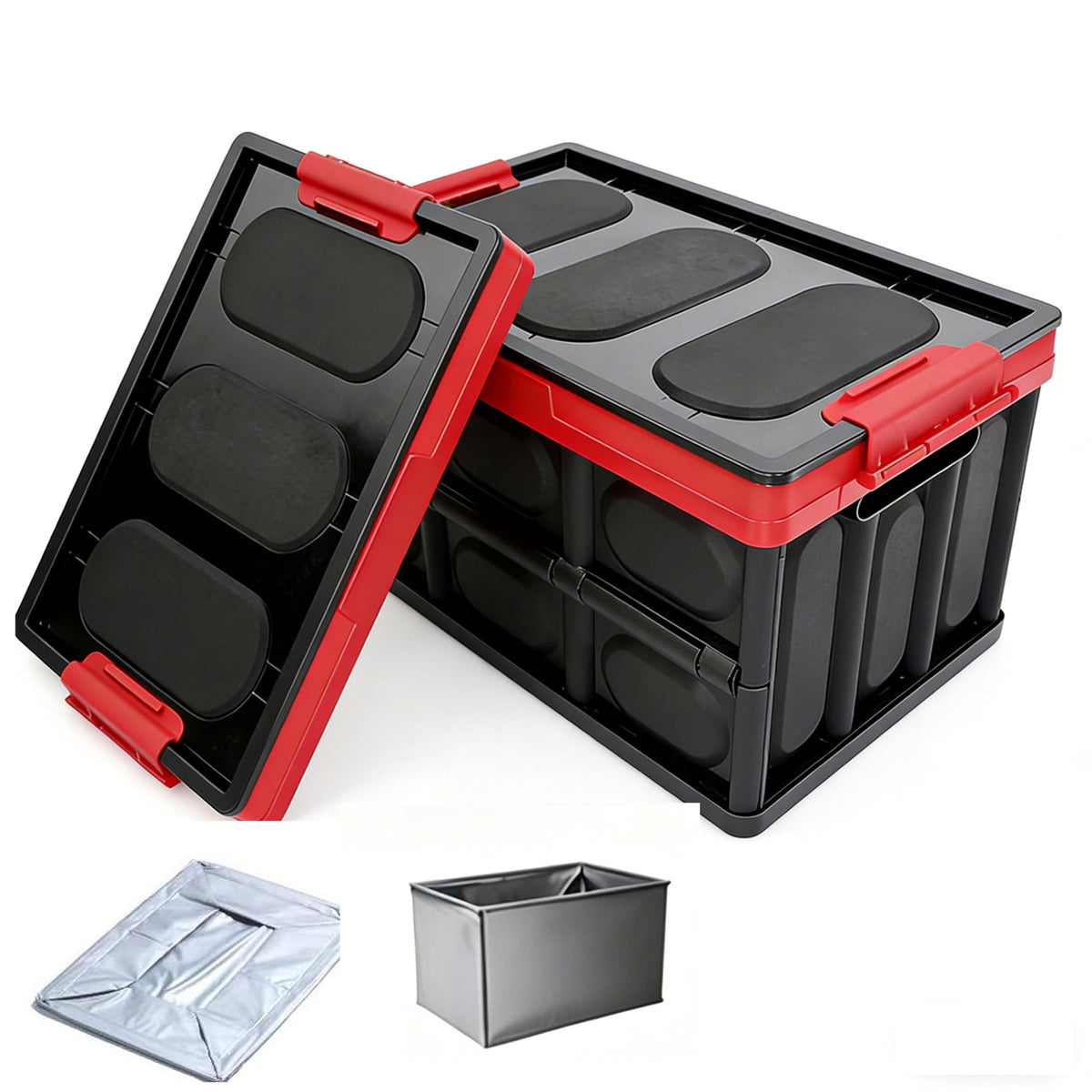 Collapsible Storage Crate, 55L(14.5Gal) Car Trunk | Home Organization - Image 1