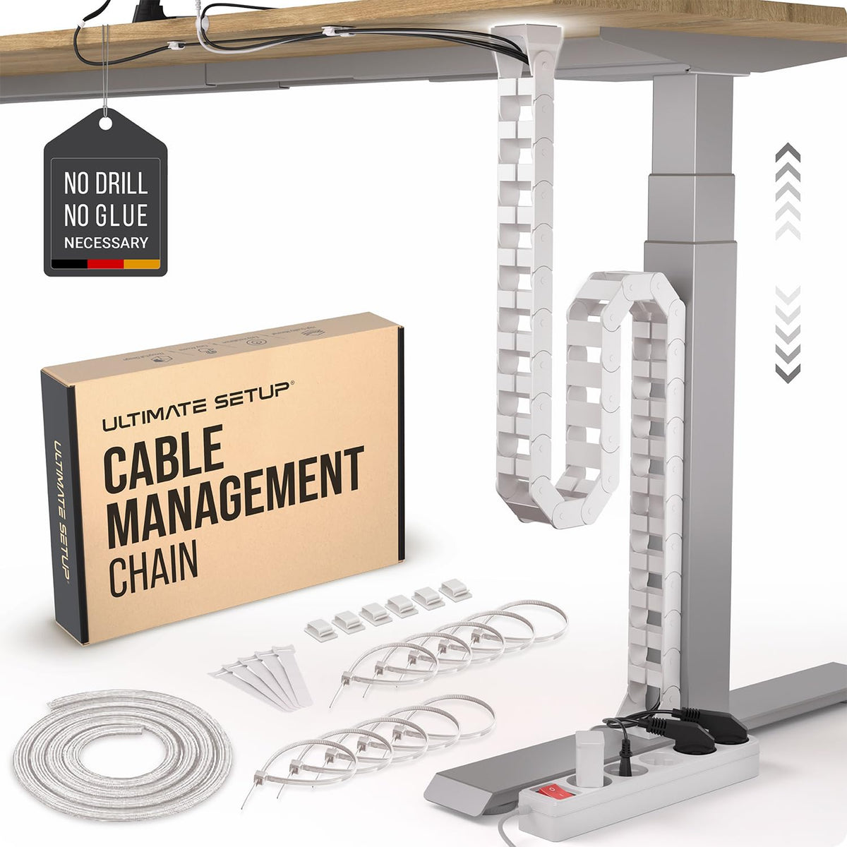 Ultimate Setup Under Desk Cable Management Vertebrae - Image 1
