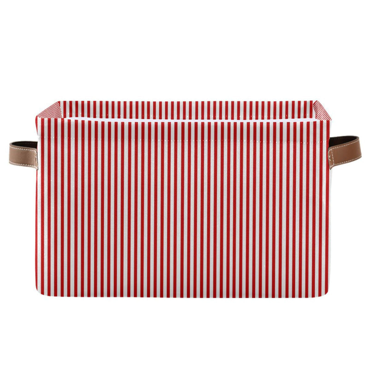 Canvas Storage Basket with Handles Collapsible Bin - Image 1