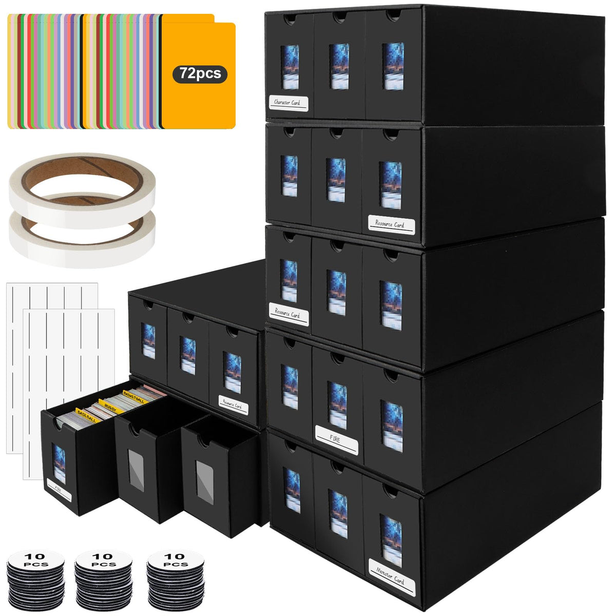 Trading Card Storage Box for 21000+, Card Deck Box for MTG - Image 1