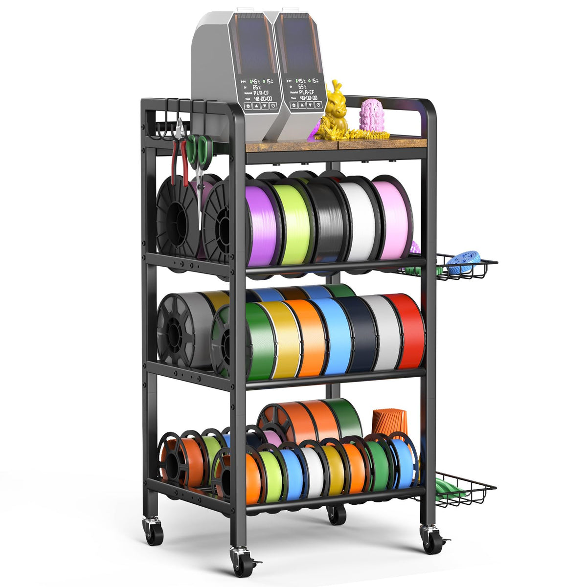 3D Printer Filament Storage Rack- 4 Tiers Filament Spool - Image 1