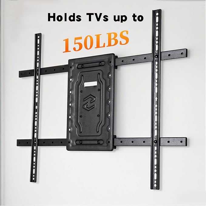 Full Motion TV Wall Mount for 32-65 Inch TVs, VESA Compatible, 100 lbs Weight Capacity, Adjustable Tilt & Swivel, Easy Centering & Quick Installation