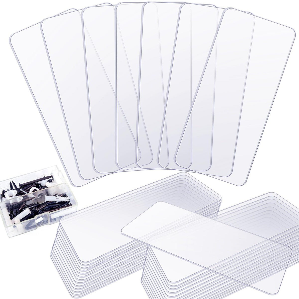 Yookeer 64 Pack 4.25 x 2 in Drawer Dividers for Plas | All Products - Image 1