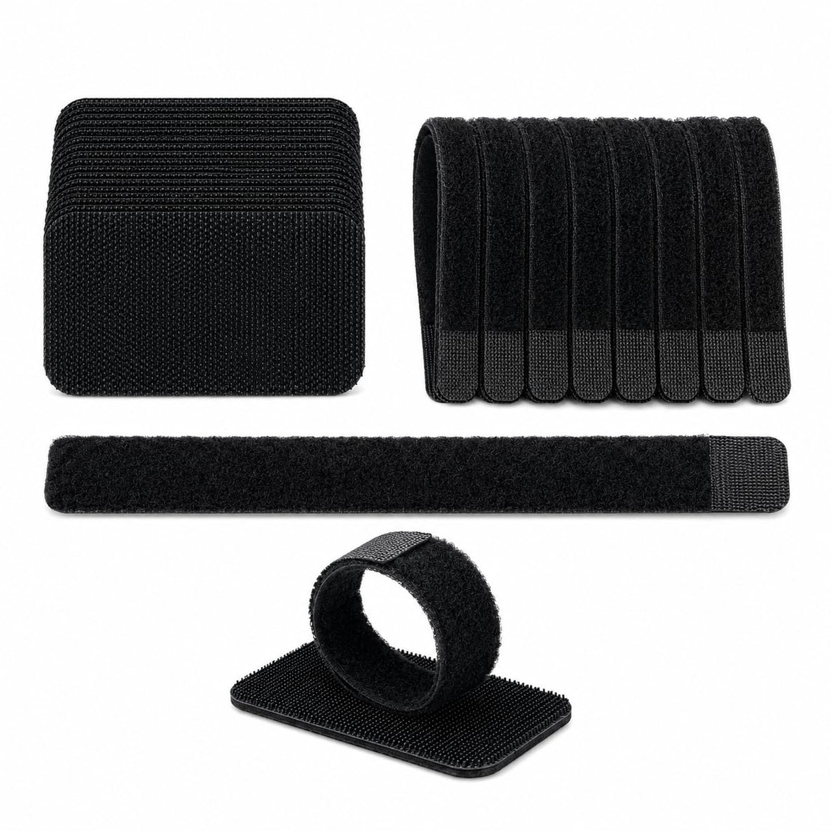 Under Desk Cable Management Ties, 20 Pack - Image 1