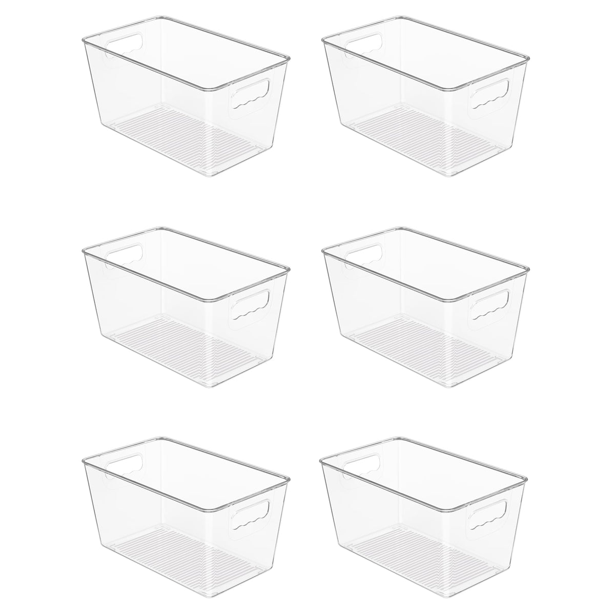 Vtopmart 6 Pack Clear Storage Bins, Pantry Cabinet O | All Products - Image 1