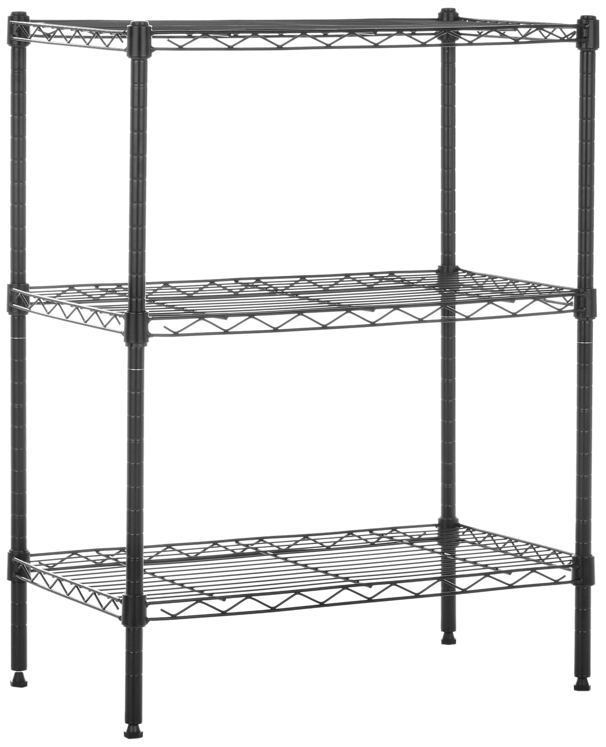 Amazon Basics 3-Shelf Adjustable Heavy Duty Steel Wire Rack - Image 1