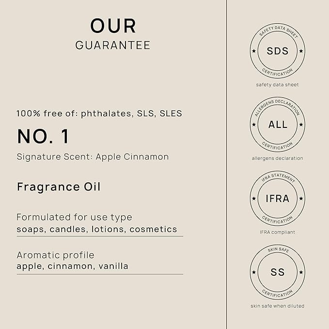 VINEVIDA [16oz] Apple Cinnamon Fragrance Oil for Candle Making and Soap Making - Premium Candle Scents for Soy Candles