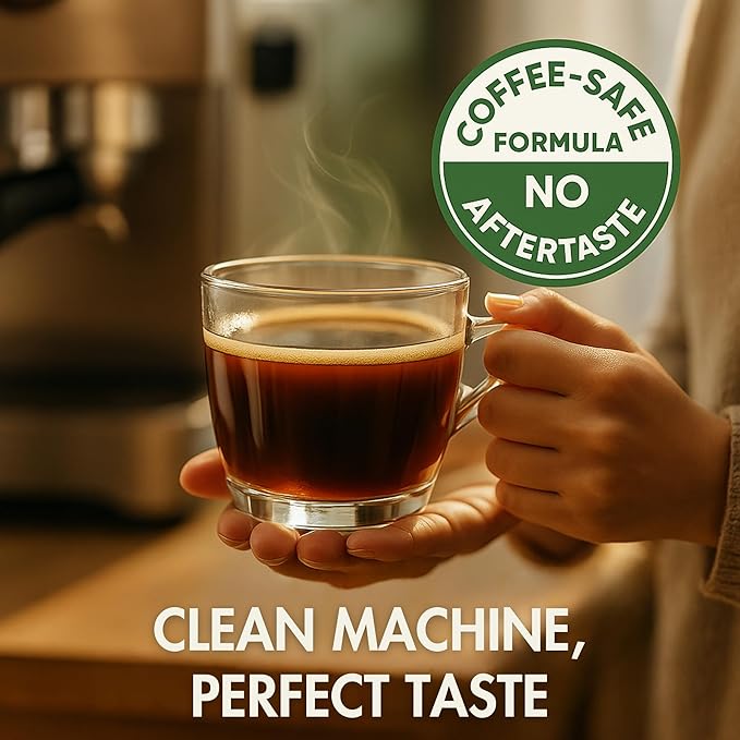 Coffee Machine Descaler - 10 Uses - Keurig Descaling Solution - Universal Descaler for Keurig, Nespresso, Delonghi, Breville, Ninja and All Single Use Coffee and Espresso Machines - Made in USA