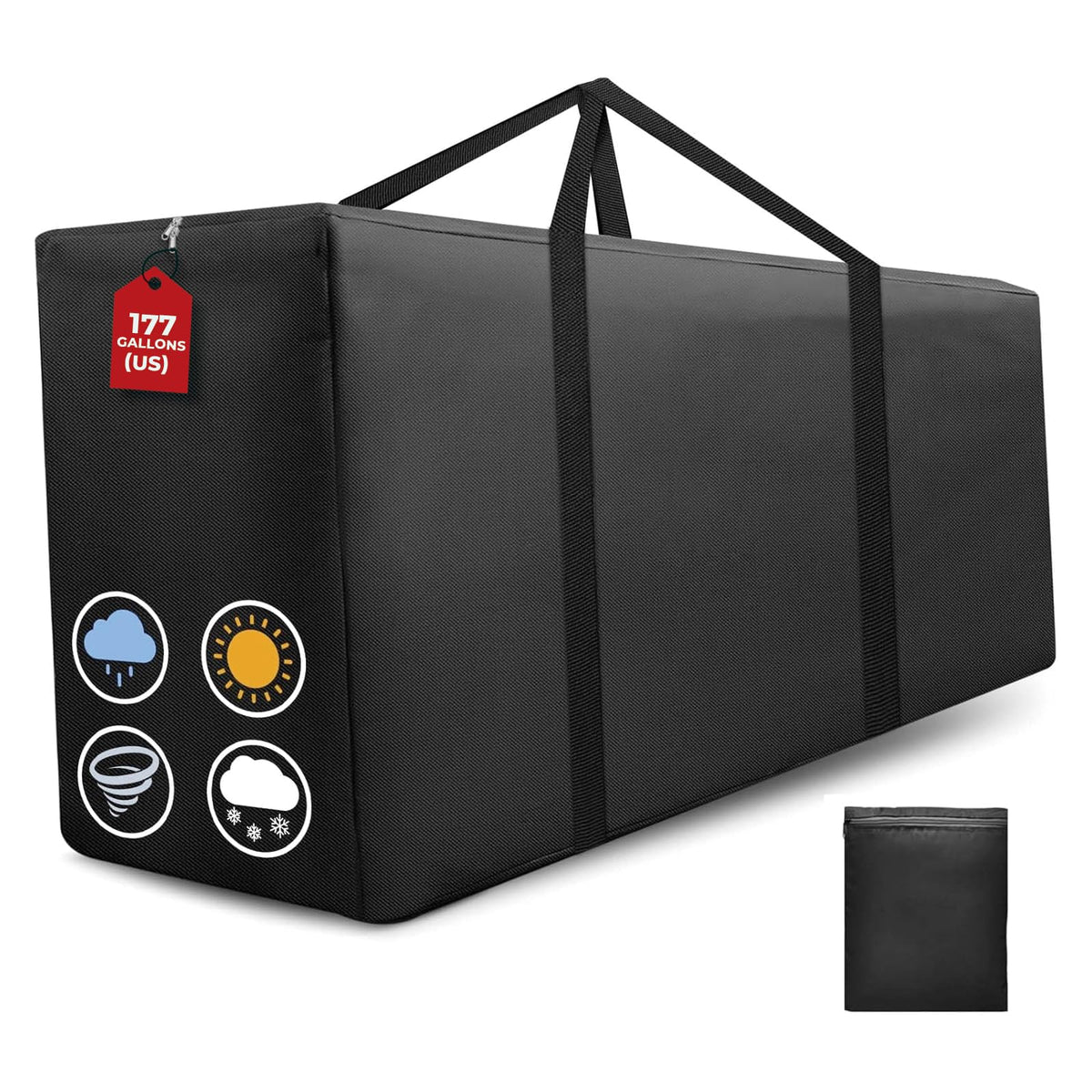 177 Gallon Extra Large Waterproof Patio Cushion Storage - Image 1