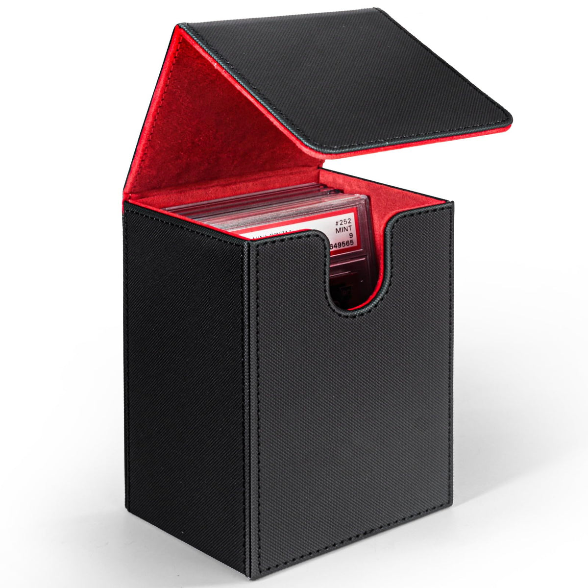 PSA Graded Card Case, PU Leather Graded Card Organizer Box - Image 1