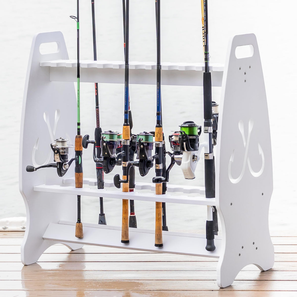 StoreYourBoard Marlin Freestanding Fishing Rod Rack, Holds - Image 1