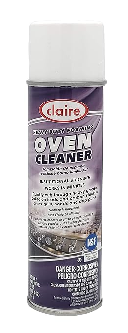 Claire C-824 20 Fl Oz. Heavy Duty Foaming Oven Cleaner Aerosol Can (Case of 12)