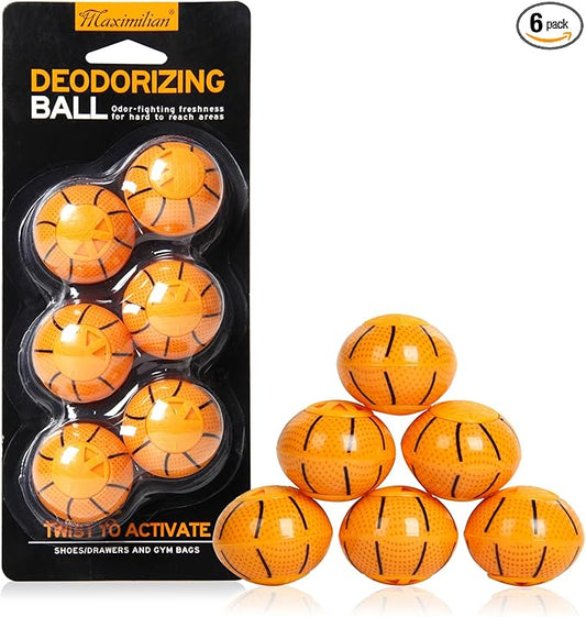 MAXIMILIAN Professional Shoe Deodorizer Balls | Shoe Fresheners Balls | Foot Odor Eliminator | Odor-Fighting Freshener for Neutralizing Odor and Refreshing Sneaker, Wardrobe, Bags