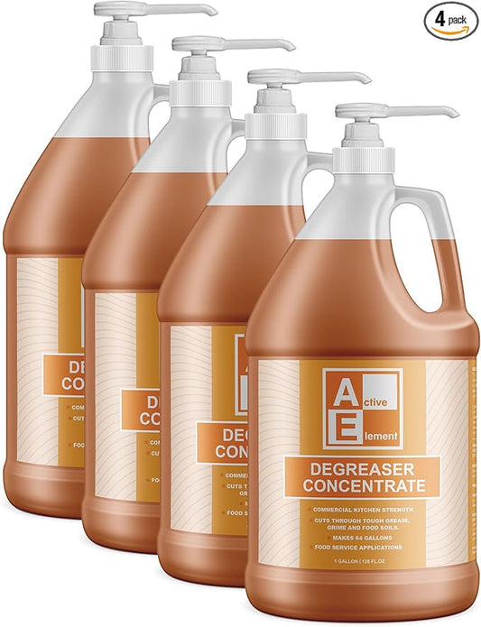 Degreaser Concentrate - Heavy Duty - Makes 256 Gallons of Cleaner- Commercial Kitchen Strength - Removes Tough grease, Grime and Food Soils - Restaurant Floor Degreaser