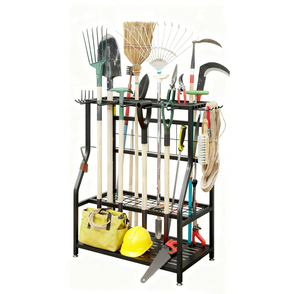 Garden Tool Organizer Yard Tool Tower Rack Shed Organization - Image 1