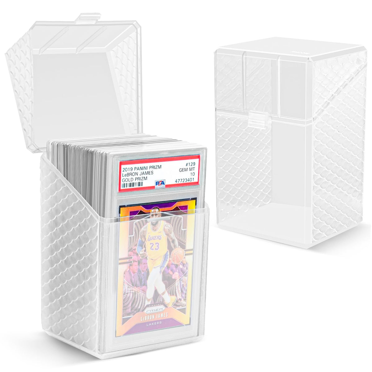 Graded Card Case - eva hard case with 2 clear storage - Image 1