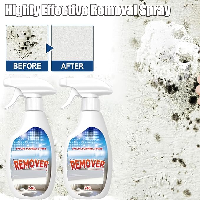 8.46 Fl Oz Highly Effective Removal Spray, Wall Cleaner Spray for Walls, Multi-Surface Cleaning Solution, for Walls, Wood, Tile (3)
