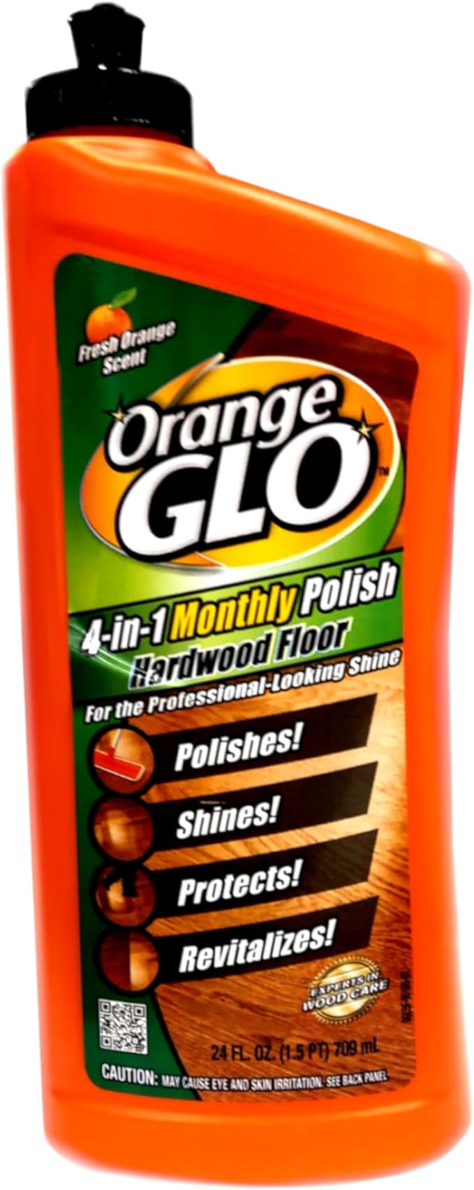 Orange Glo Hardwood Floor 4-in-1 Monthly Polish, 24 Oz (Pack of 2)