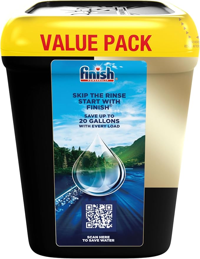 Finish Ultimate Dishwasher Pods,No Pre-Rinse Dishwasher Detergent Soap Removes Burnt-On Stain,with CycleSync Technology,Degreasing & Scrubbing Power,(Packaging may vary),52 Count (Pack of 3)