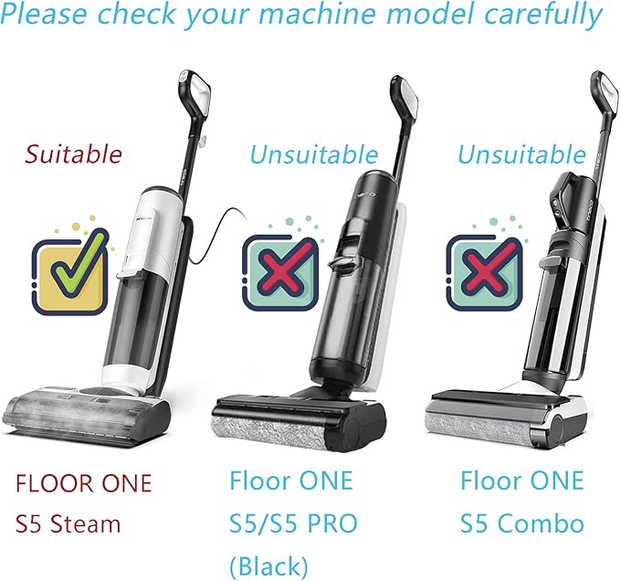 S5 Steam Roller Brush Replacement Parts for Tineco Floor ONE S5 Steam Vacuum Cleaner, 2 Pack Brush Rollers and 2 Pack Vacuum HEPA Filters for Tineco Cleaning Solution Refill