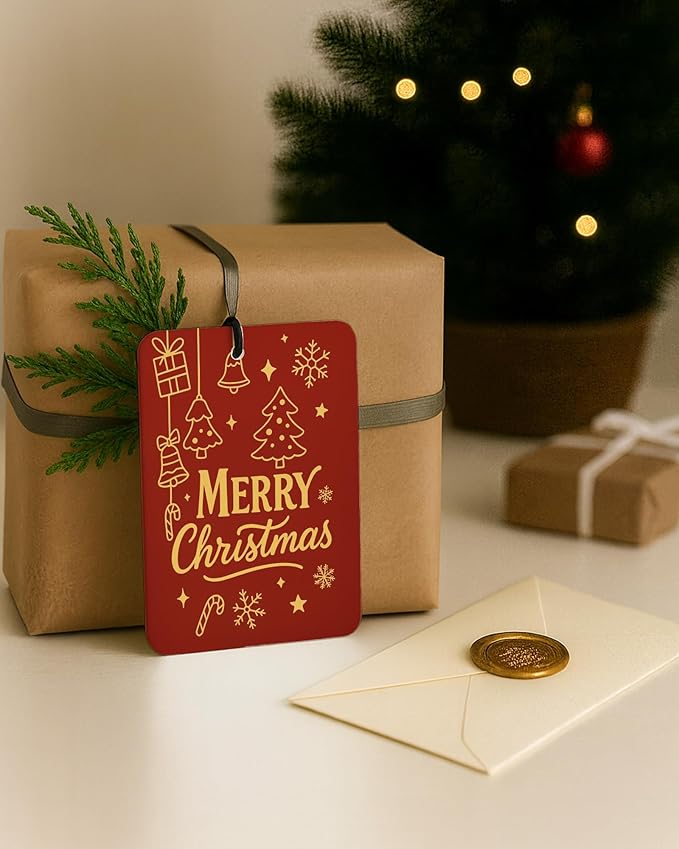 Red Christmas Car Air Freshener 4 Pcs, Retro Nutcracker Xmas Tree Winter Holiday Hanging Air Freshener for Cars Closet Drawer Books, Cute Christmas Car Accessories Mirror Decor for Women Men