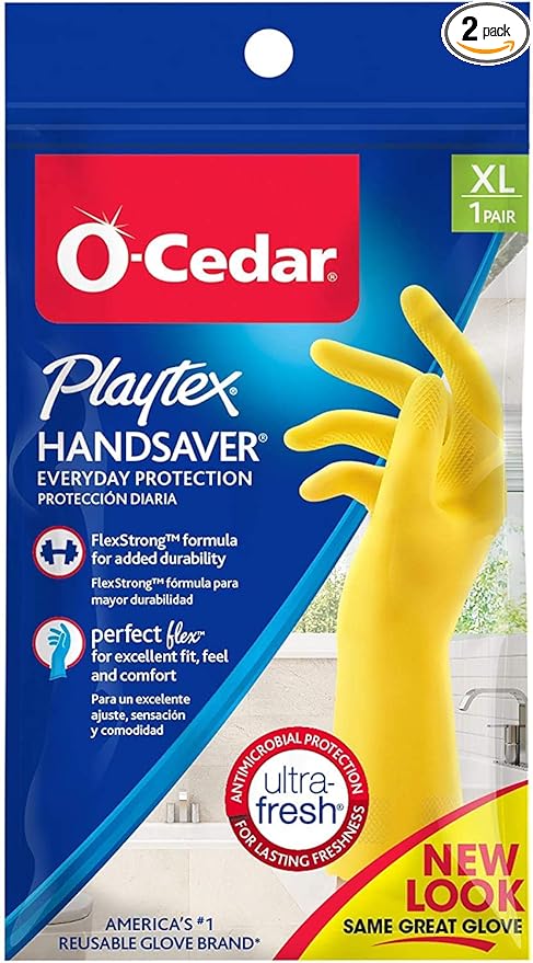 Playtex HandSaver Gloves, X-Large 1 Pair ( Pack of 2)