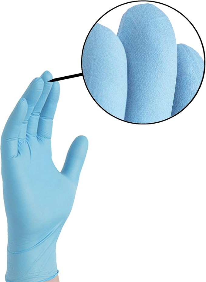 AMMEX X3 Series X348100 Non-Sterile Disposable Gloves, XL, Nitrile, Powder-Free, Blue