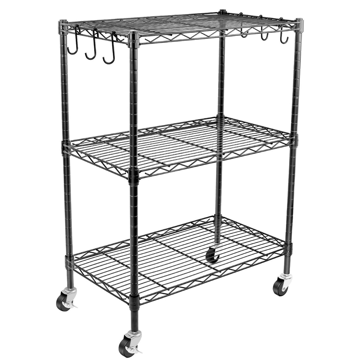 WDT 3-Tier Storage Shelves, Heavy Duty Metal Shelves Wire Rack - Image 1