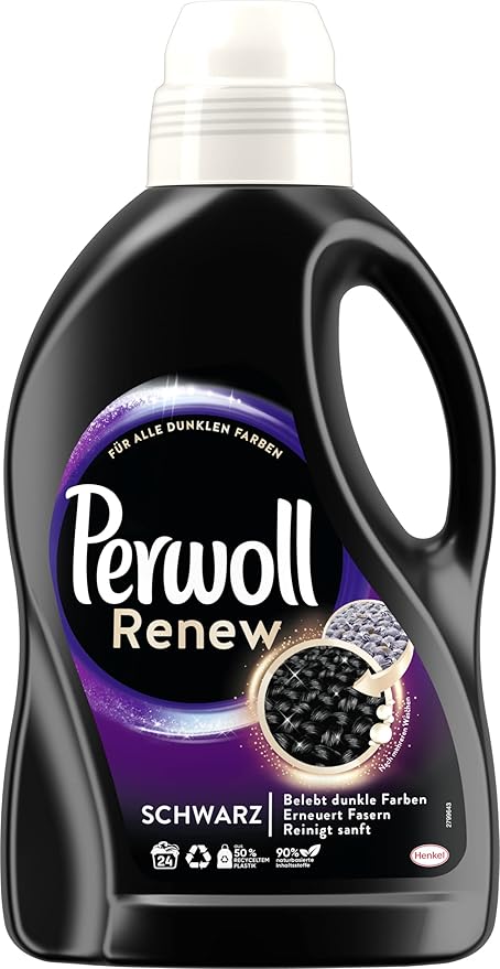 Perwoll Renew Liquid Detergent - For Black And Darks - 24 Loads (1.4L)