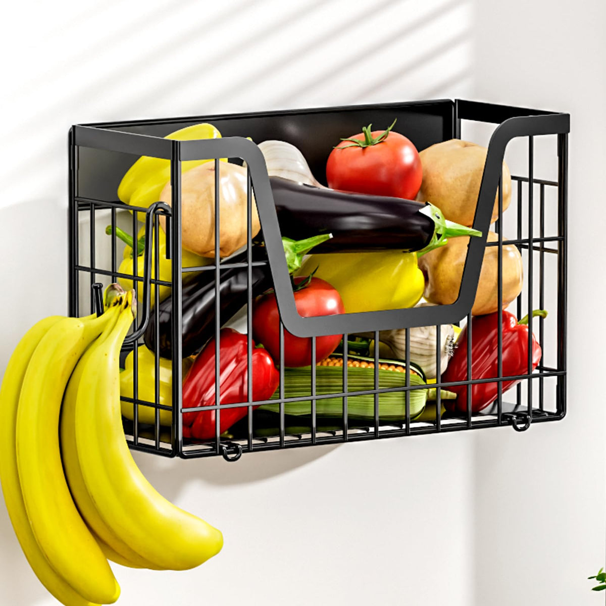 Magnetic Shelf for Fridge, Fruit Basket Magnet Shelves - Image 1