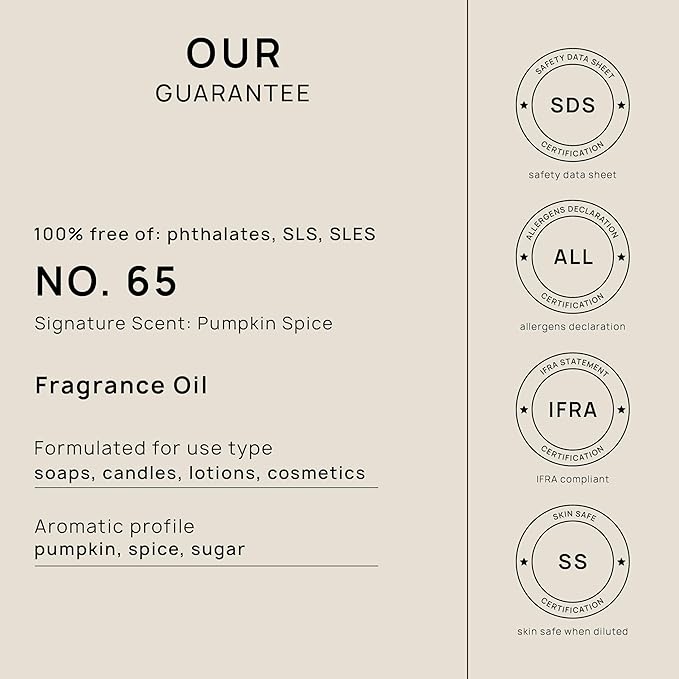 VINEVIDA [16oz] Pumpkin Spice Fragrance Oil for Candle Making and Soap Making - Premium Candle Scents for Soy Candles