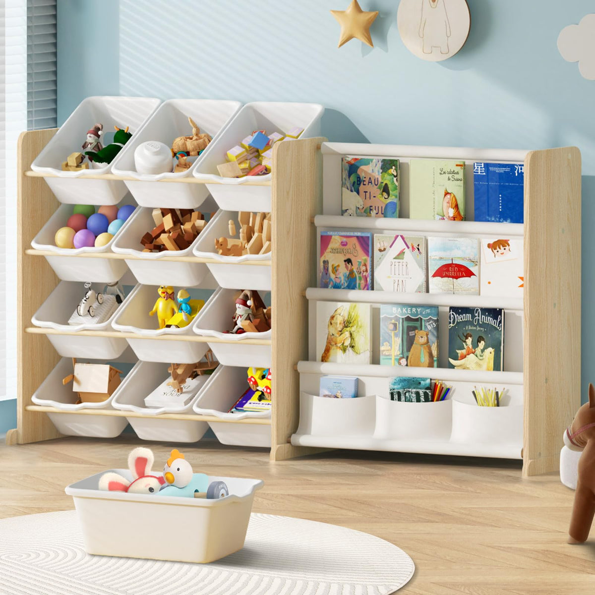 EXPERLAM Kids Toy Storage Organizer - Toy Organizer - Image 1