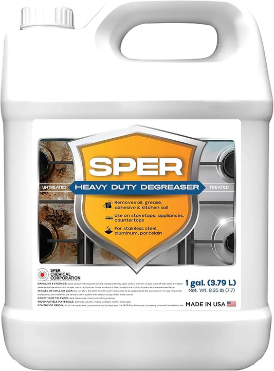 SPER Heavy-Duty 4X High-Concentrated Biodegradable Degreaser, Powerful Cleaner (1gal)