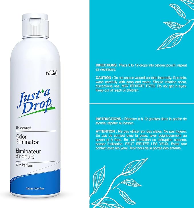 Prelam Just a Drop Odor Eliminator - Before You Go Toilet Freshener - Deodorizer Odor Eliminator - Toilet Drop Ins - Unscented - 7.44 oz