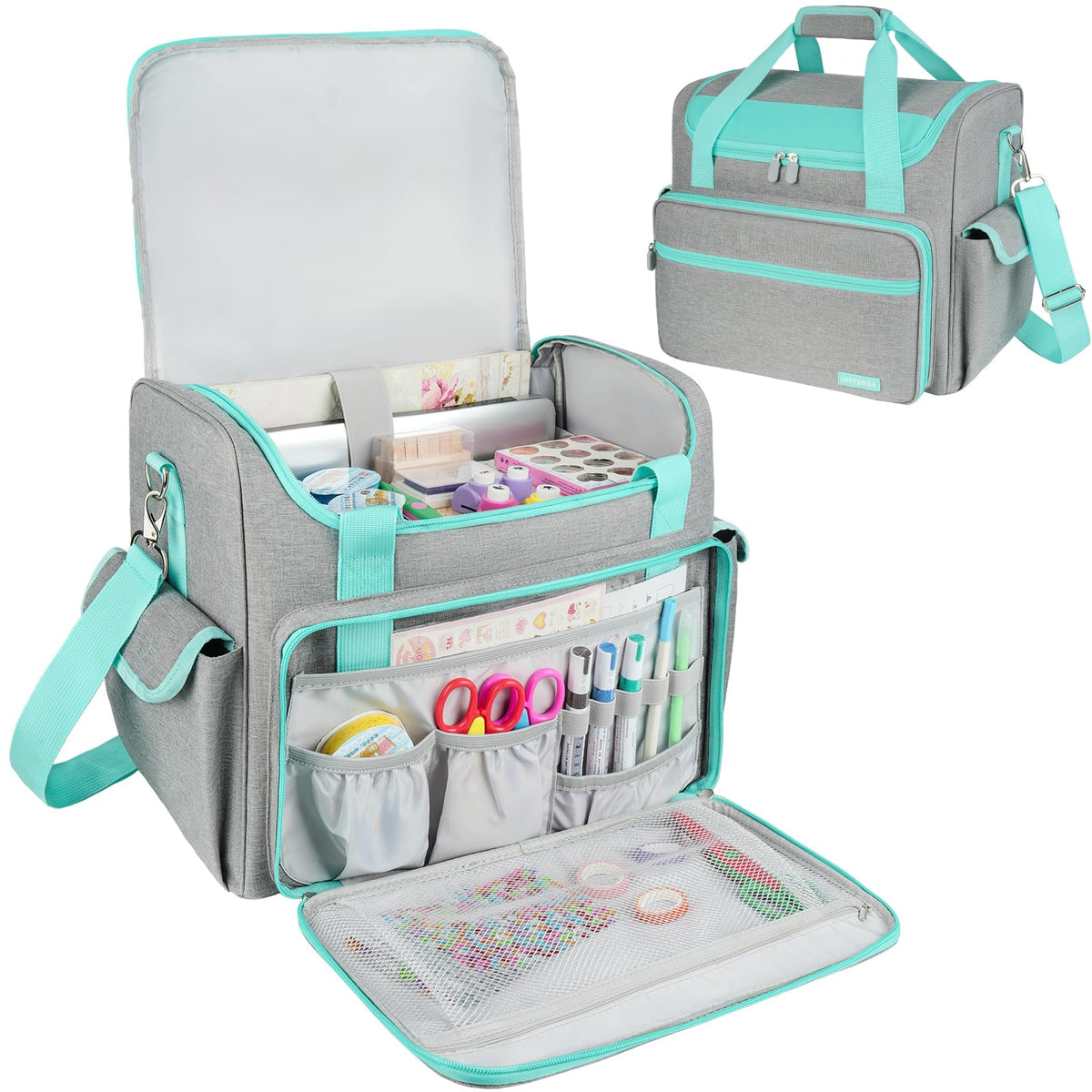 Craft Bag for Scrapbook Supplies, Large Scrapbook Tote - Image 1