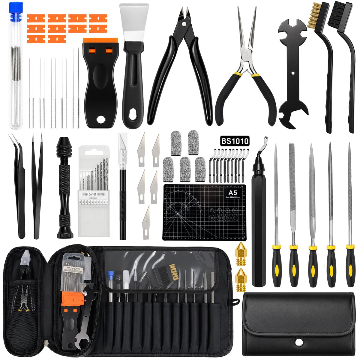 77 PCS 3D Printer Tool Kit with Storage Case,3D Printing - Image 1