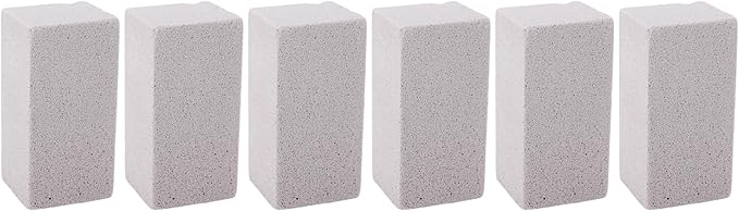 Jeffergarden 6PCS Pool Pumice Stone for, PVC Material Toilet Bowl Cleaner Stick, Heavy Duty Scouring Brush for Kitchen Sink Bathtub Shower Tile Swimming Pool Limescale Removal (58mm)