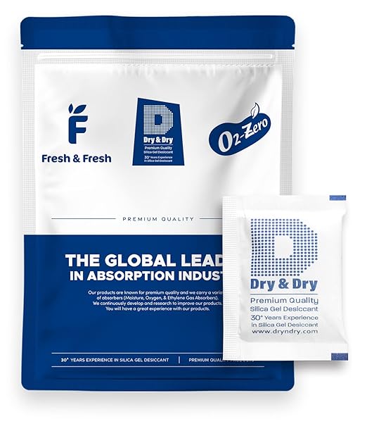 Dry & Dry 10 Gram [1000 Packets] Silica Gel Packets Silica Gel Desiccants, Silica Gel Packs - Rechargeable (Food Safe) Silica Gel Packets, Silica Packets