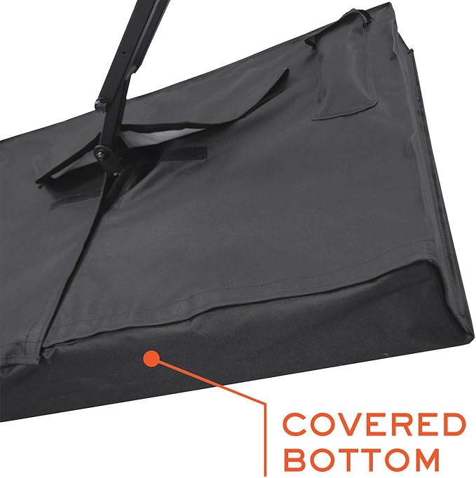 Outdoor TV Cover 80-85 inch - WITH FRONT FLAP - Weatherproof, Waterproof protection, Soft Interior, With Bottom cover - Black