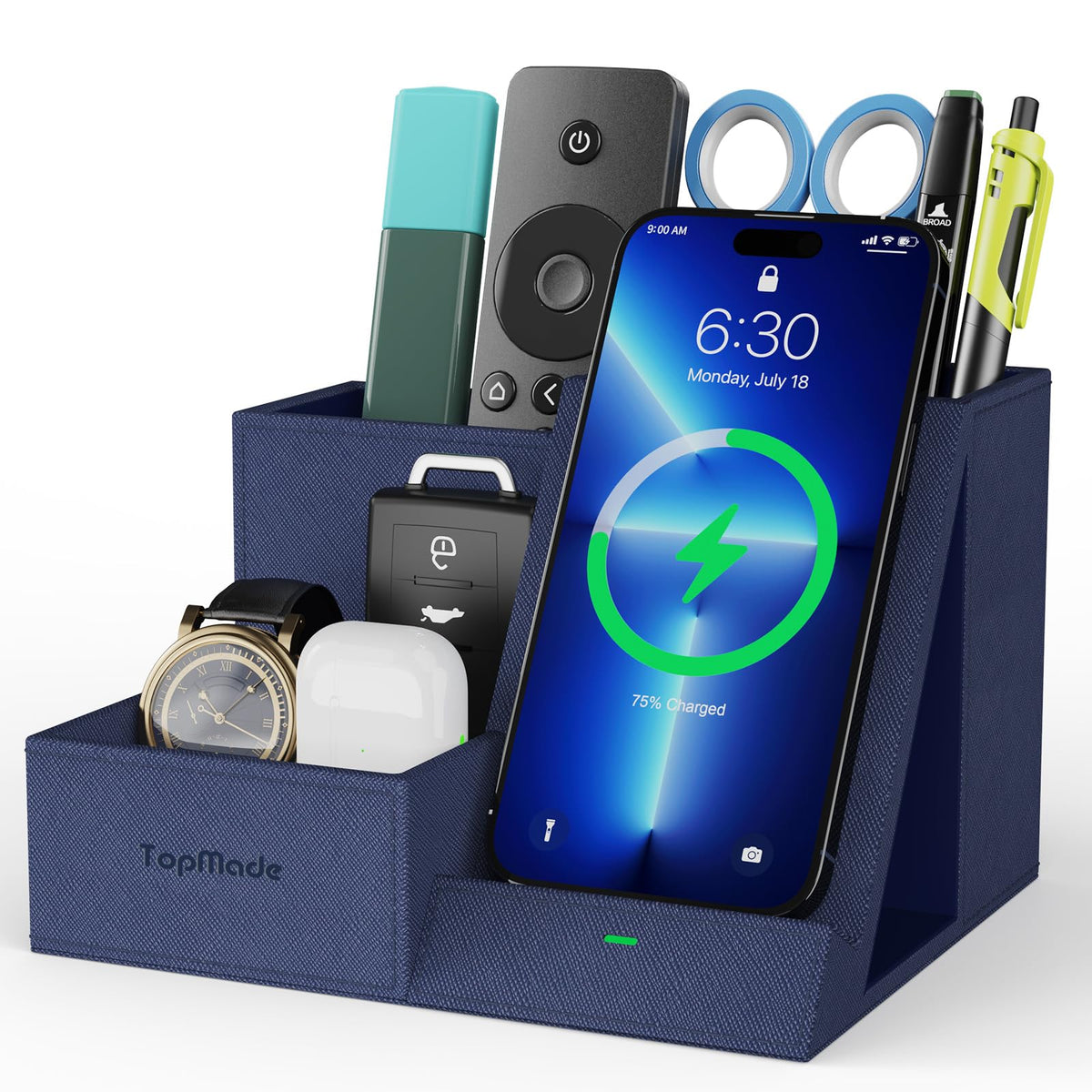 Wireless Charger with Desk Organizer, Multifunctiona | All Products - Image 1